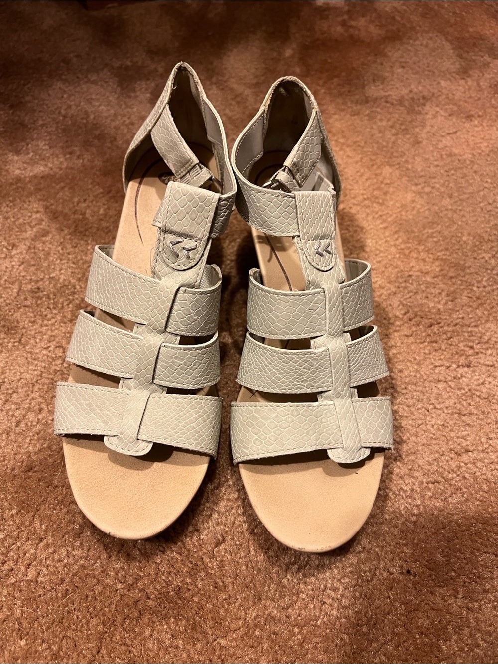 Dr. Scholl’s Women’s Neutral Textured Gladiator Sandals